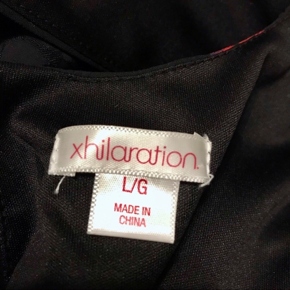 ❌SOLD❌ Xhilaration Black with Floral Dress Women L - Picture 14 of 15